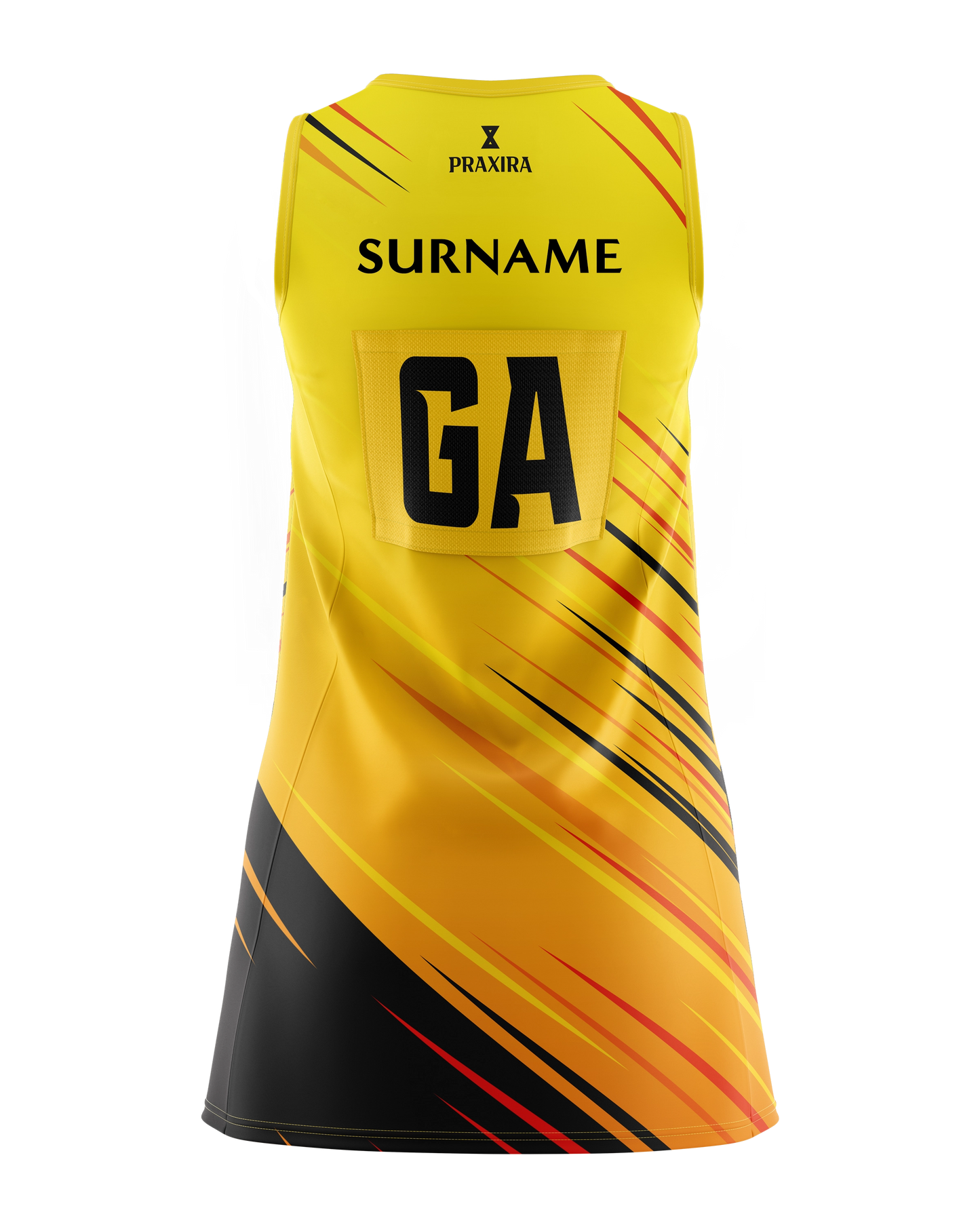 Galaxy Netball Club Dress - Gold