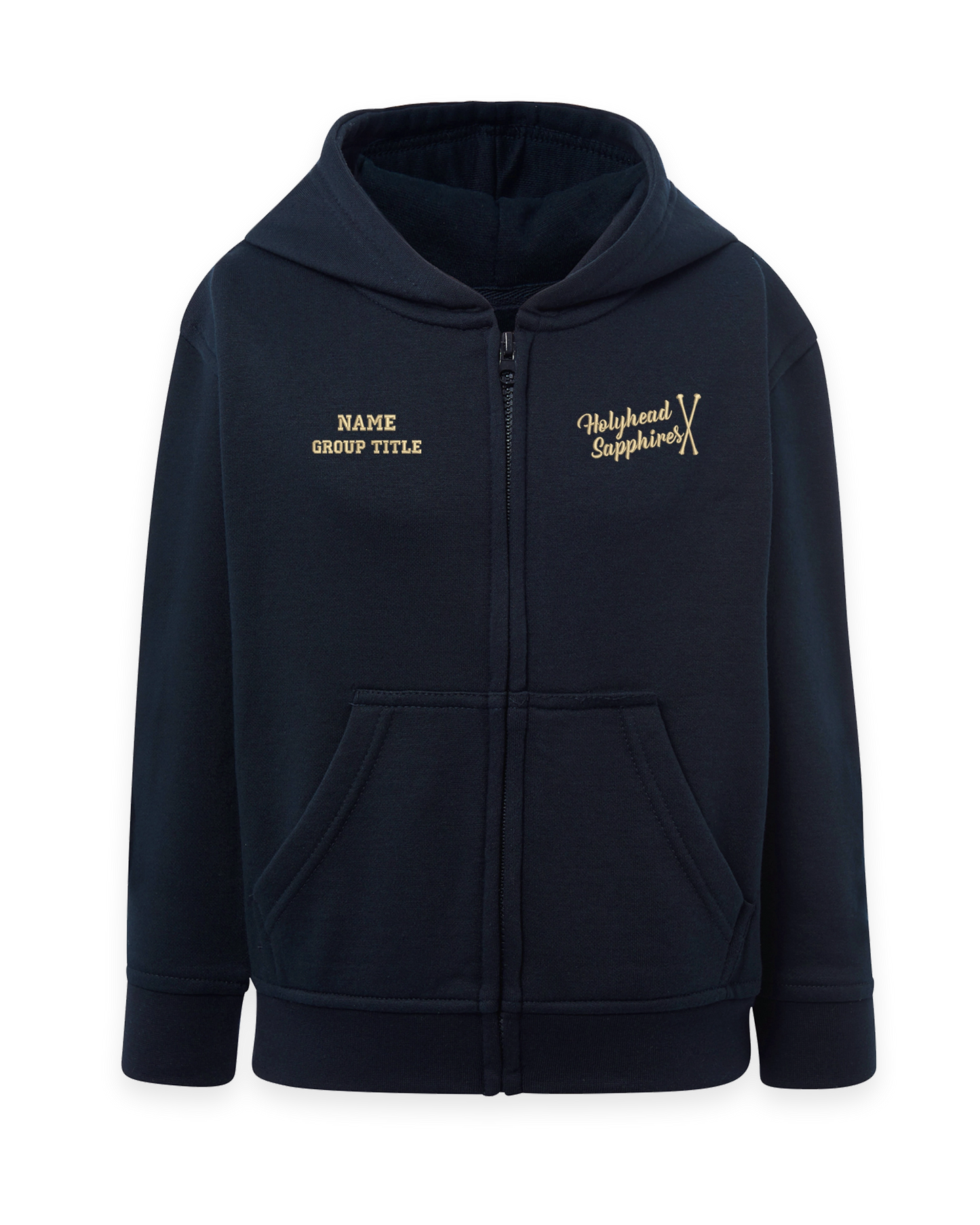 Holyhead Sapphires Navy Club Zip Hoodie