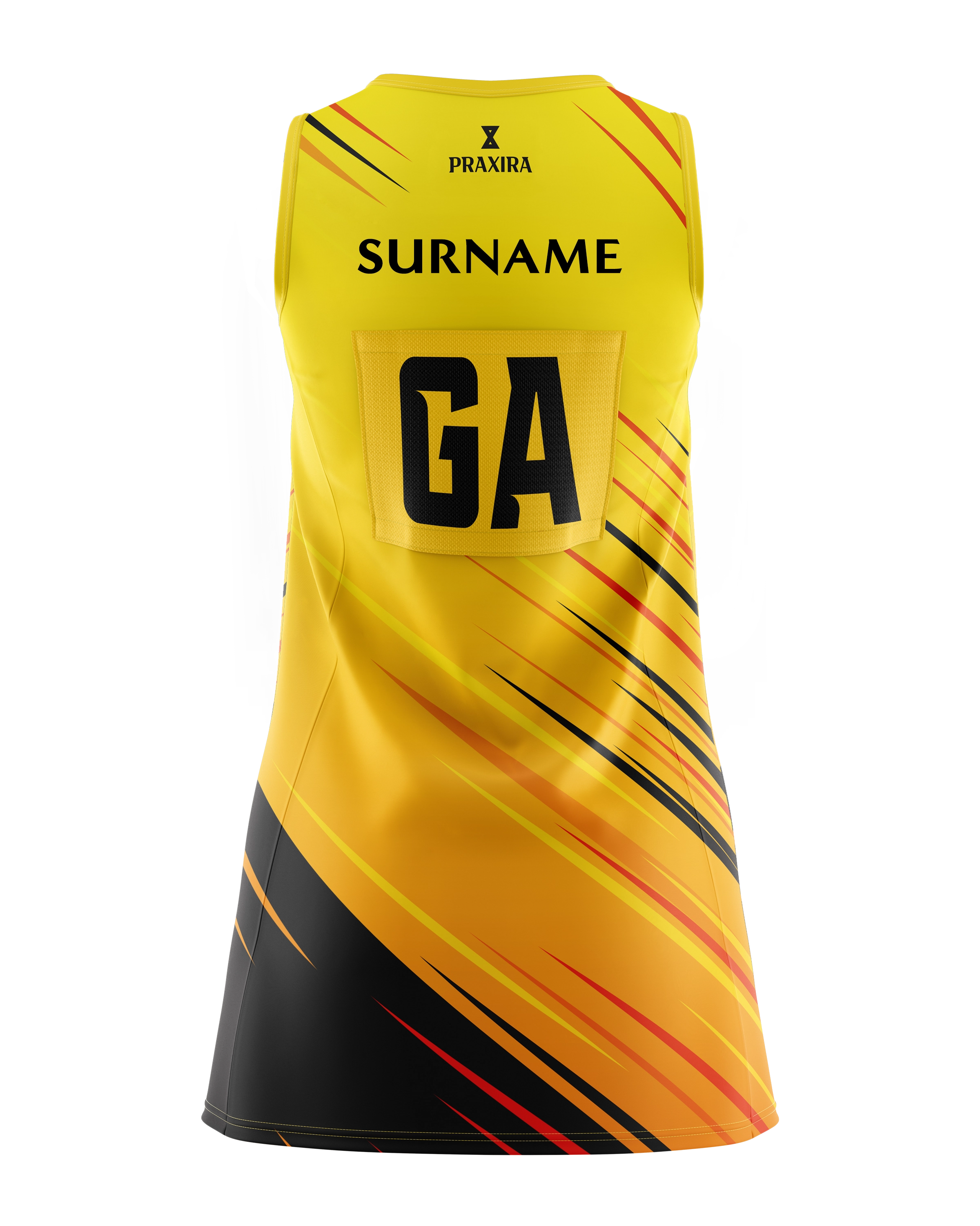 Galaxy Netball Club Dress - Gold