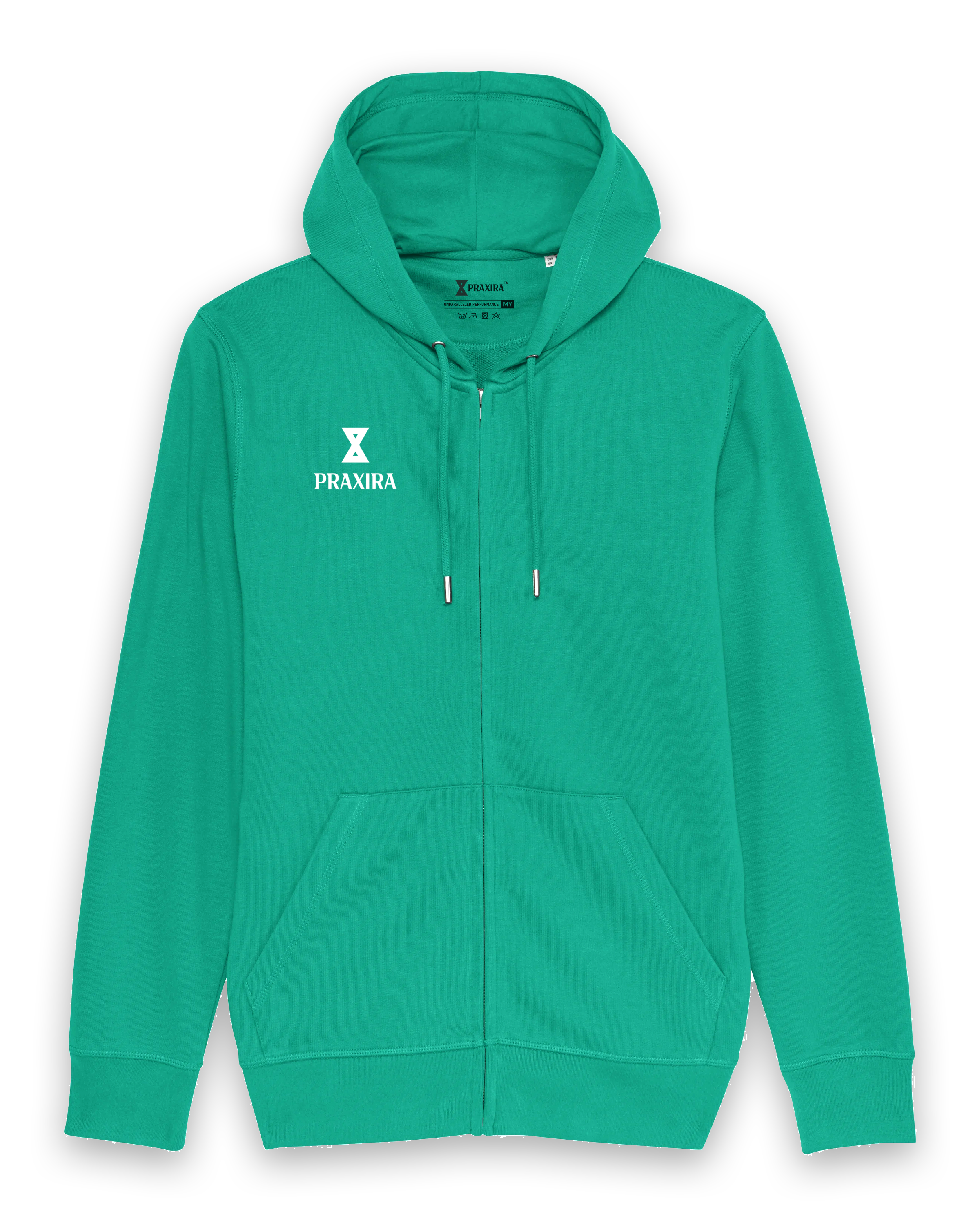 Limited Organic Zip-Through Terry Hooded Sweatshirt - Green Ready