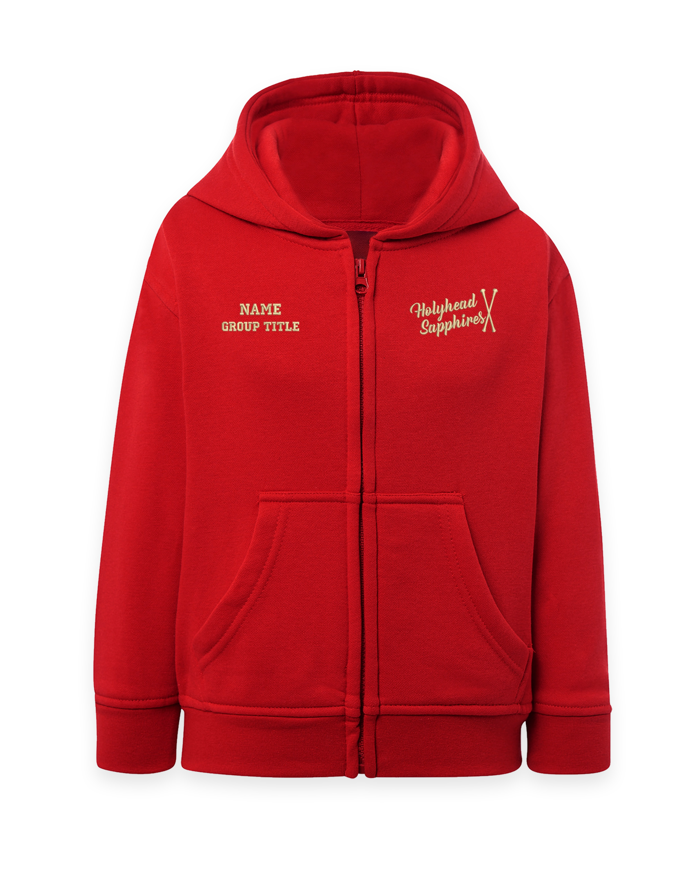 Holyhead Sapphires Red Club Zip Hoodie