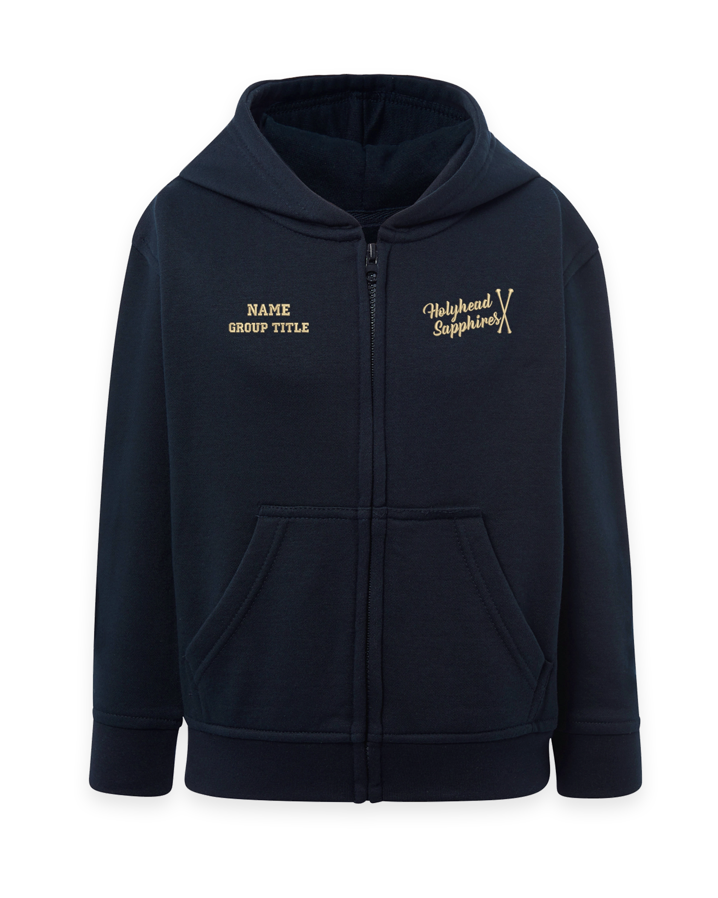 Holyhead Sapphires Navy Club Zip Hoodie